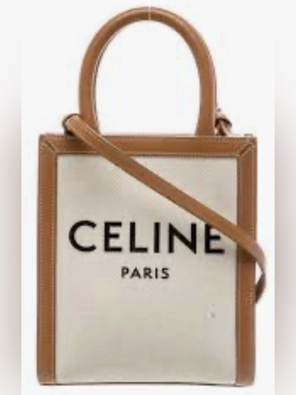 Celine MINI TRIOMPHE VERTICAL Crossbody Tote Bag  RARE